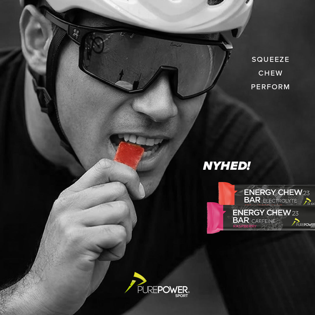 Energy Chew Bar Koffein Hallon 30 g