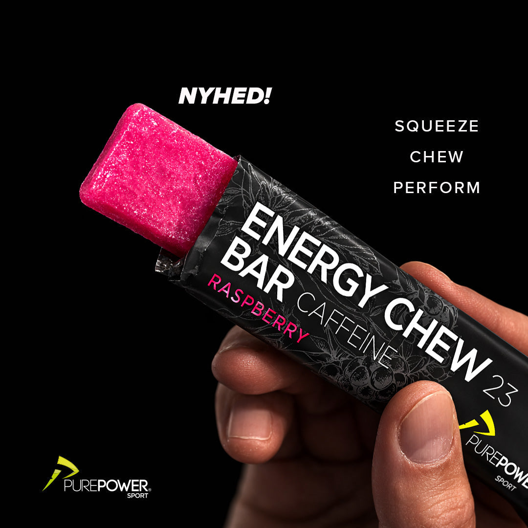 Energy Chew Bar Koffein Hallon 30 g