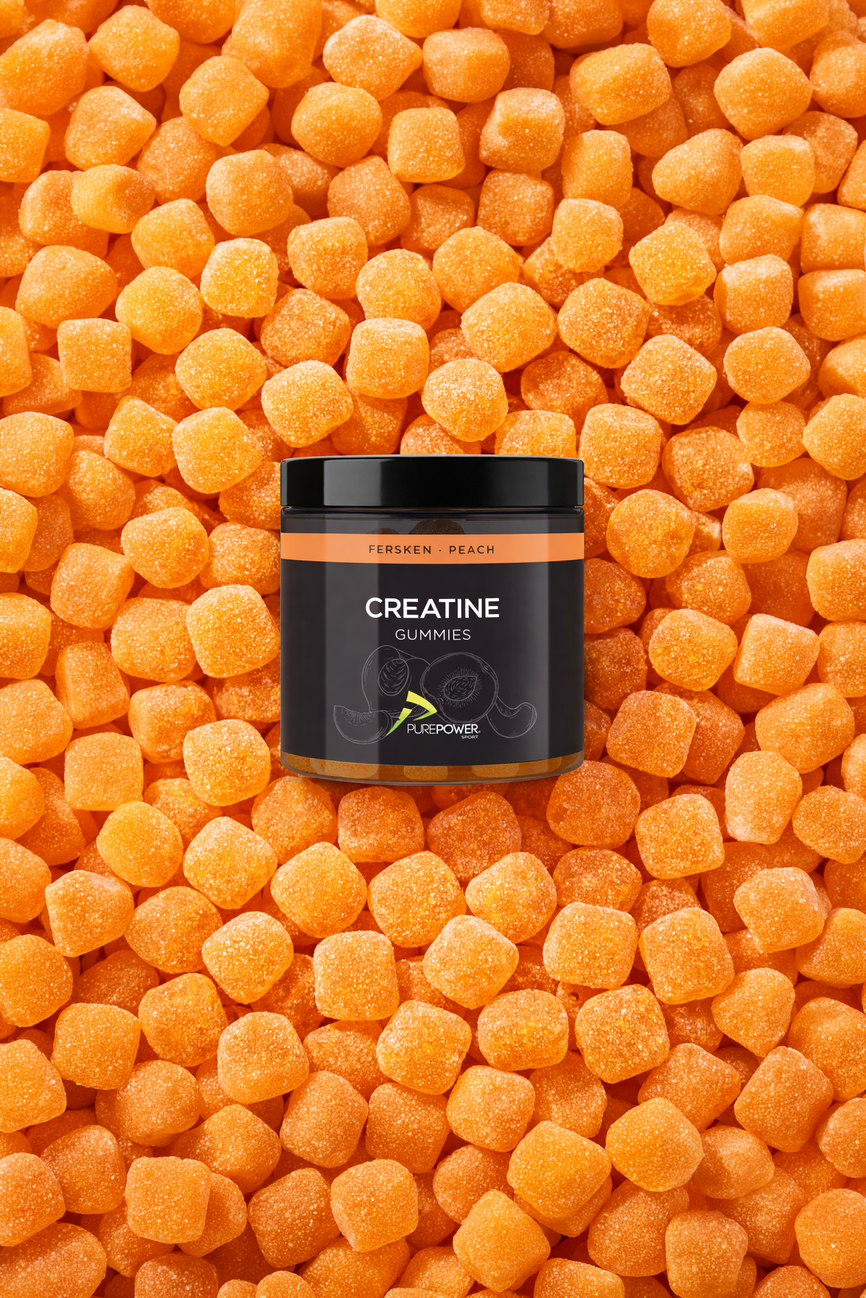 Creatine Gummies Persika 60 stk.