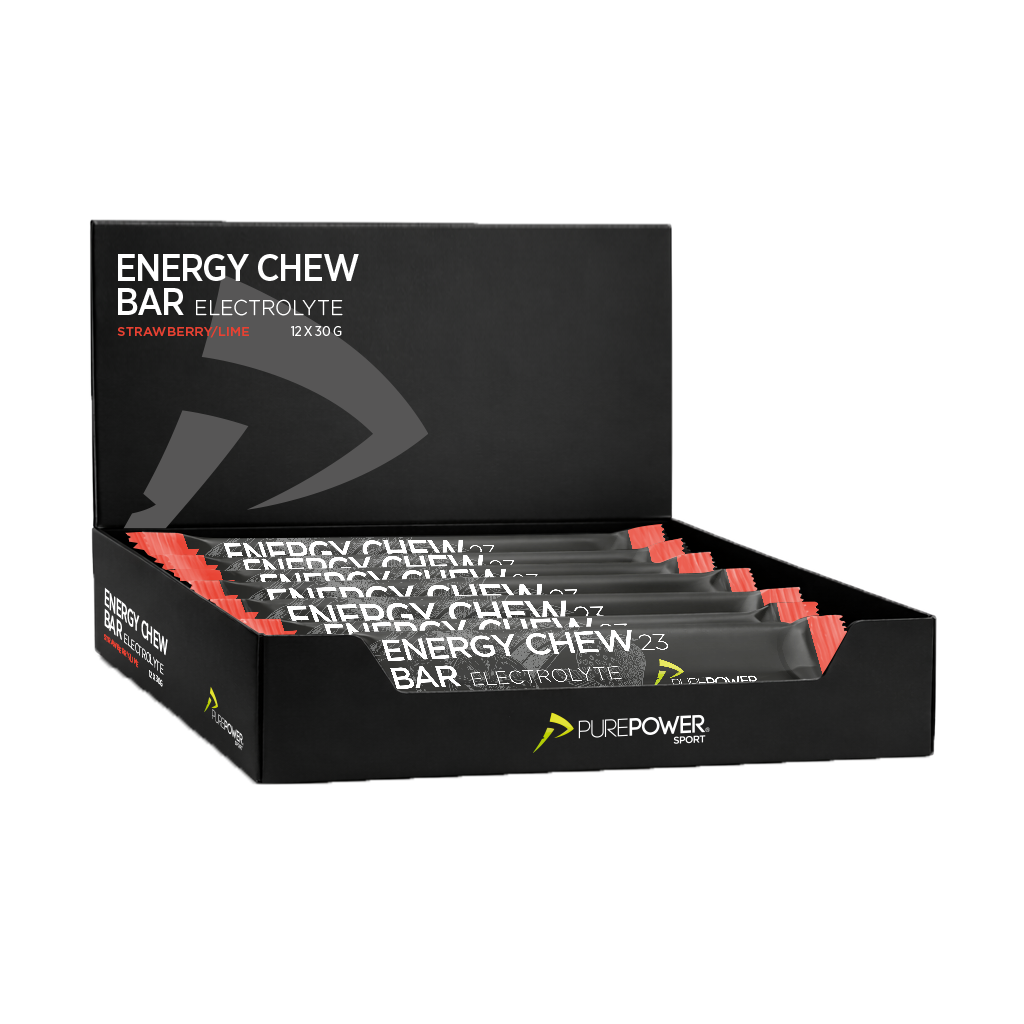 Energy Chew Bar Elektrolyt Jordgubb/Lime 12 x 30 g