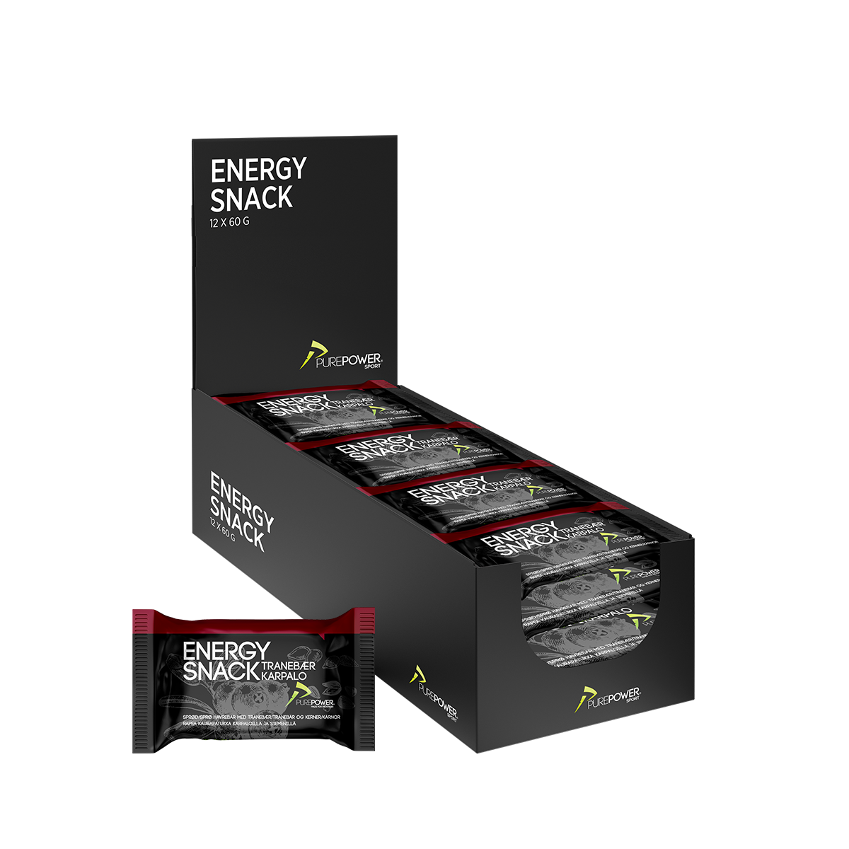 Energy Snack Cranberry 12 x 60 g