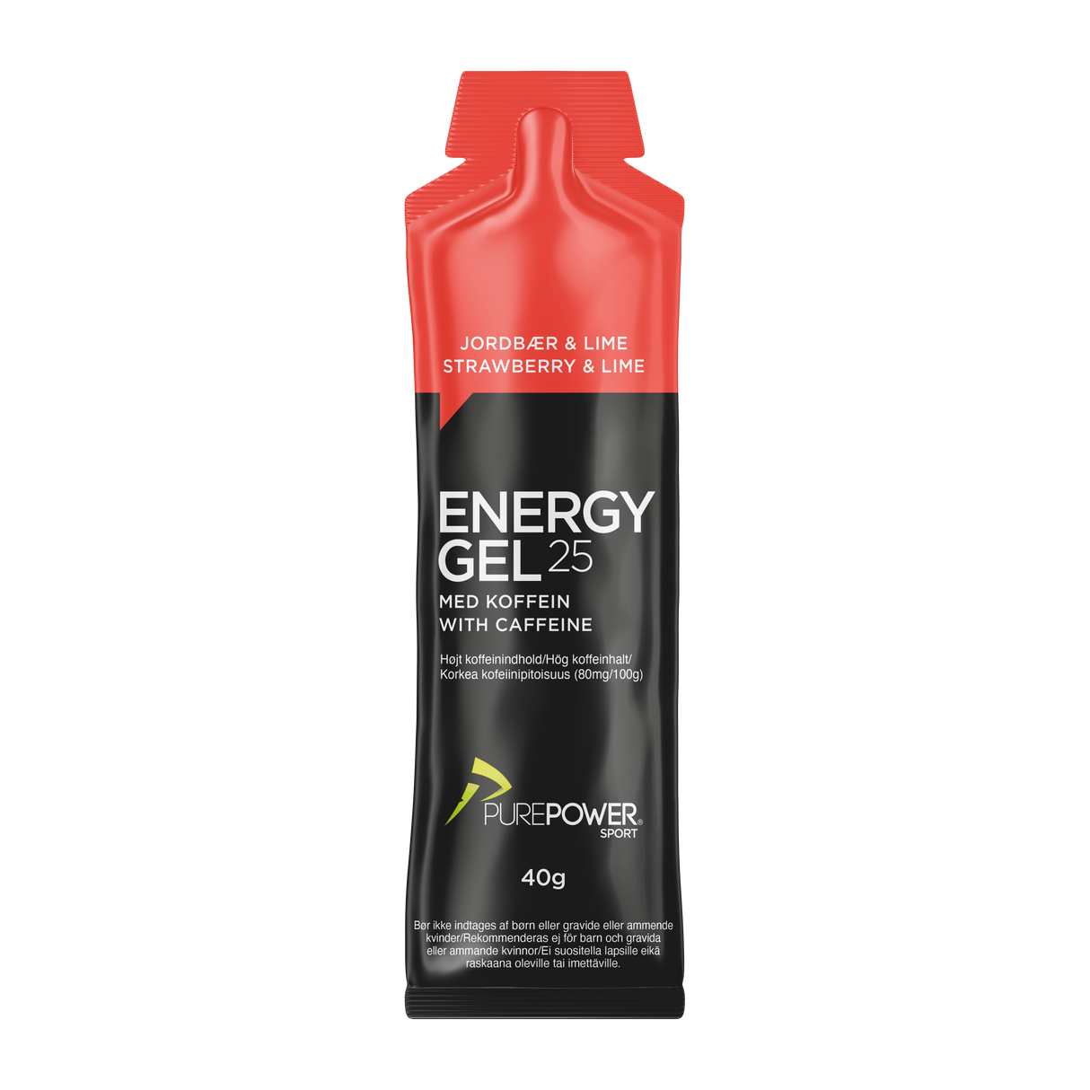 Energy Gel Koffein Jordgubb/Lime 40 g