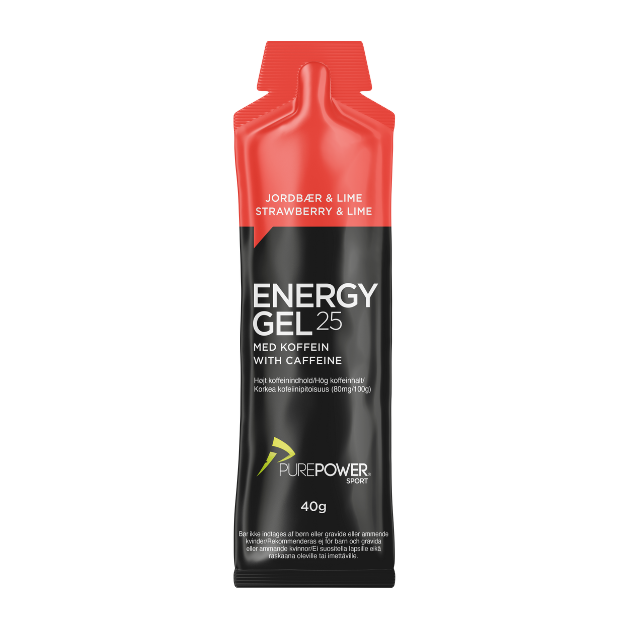 Energy Gel Koffein Jordgubb/Lime 40 g