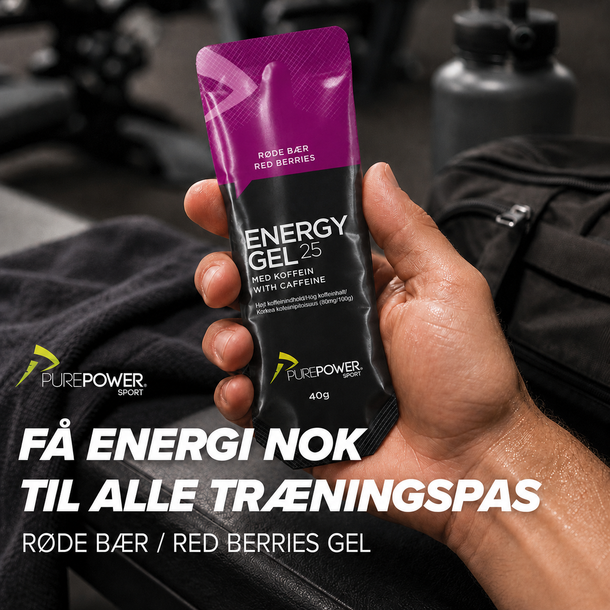 Energy Gel Koffein Röda bär 40 g