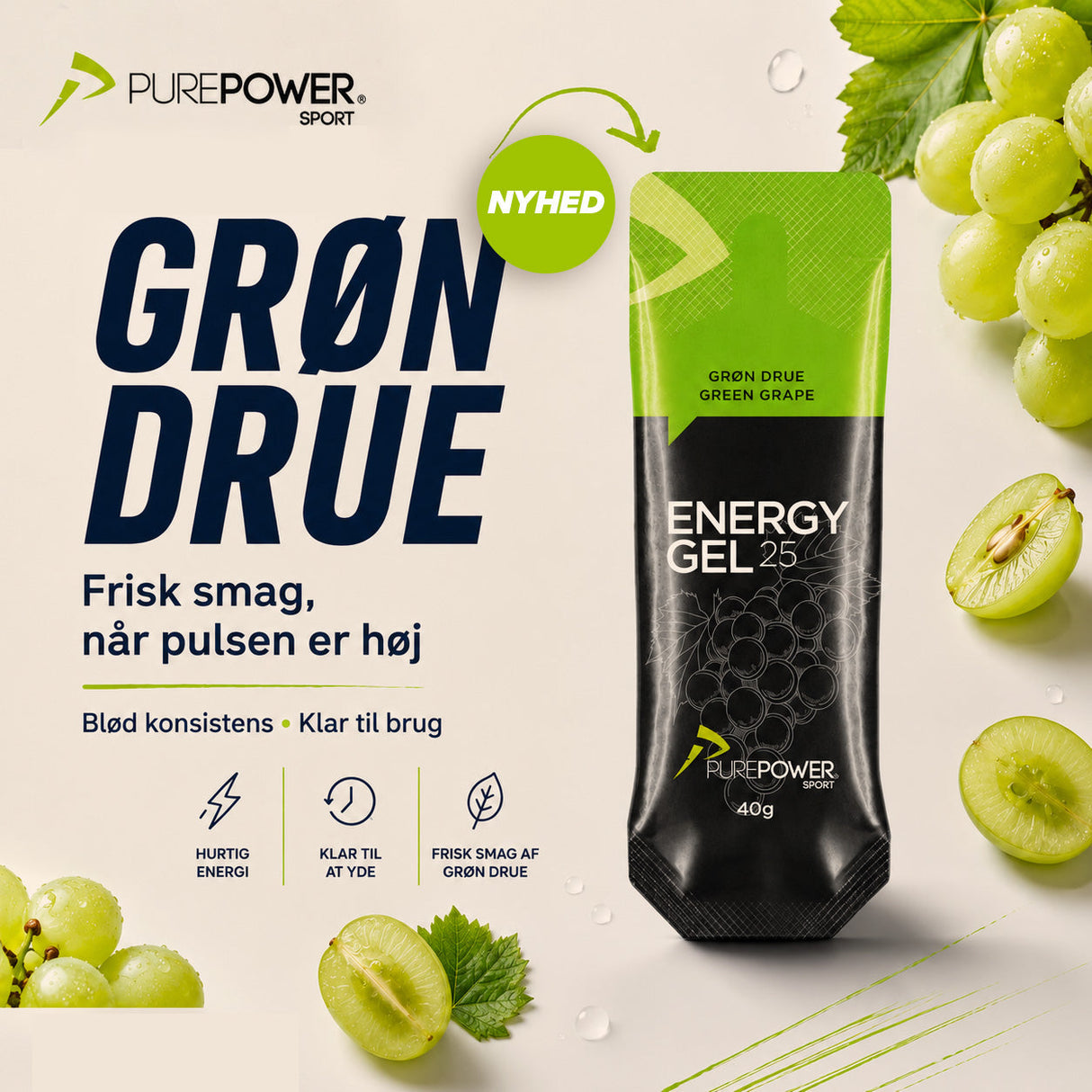 Energy Gel Grön Druva 40 g