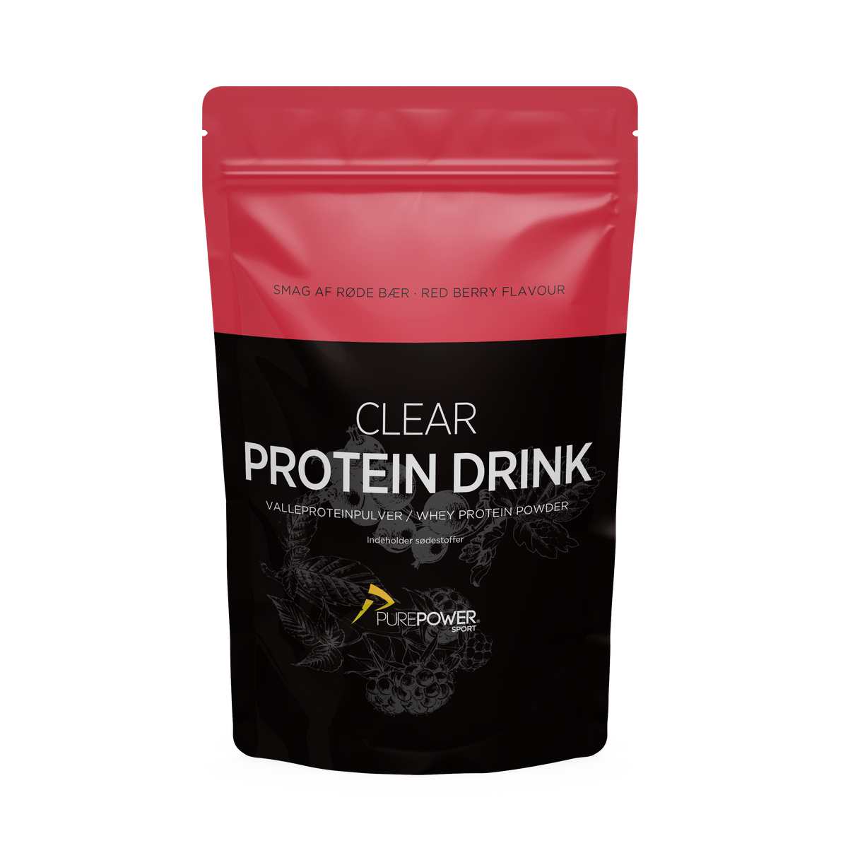 Clear Protein Drink Röda Bär 400 g – PurePower