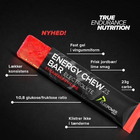 Energy Chew Bar Elektrolyt Jordgubb/Lime 30 g