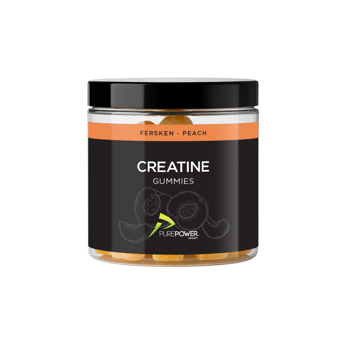 Creatine Gummies Persika 60 stk.