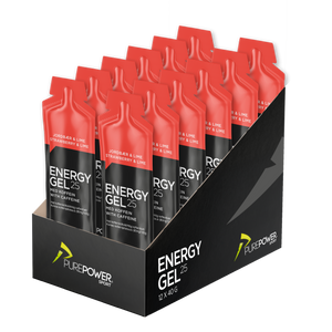 Energy Gel Koffein Jordgubb/Lime 12 x 40 g