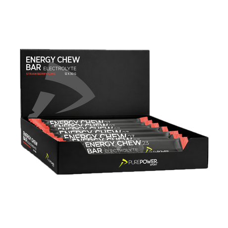 Energy Chew Bar Elektrolyt Jordgubb/Lime 12 x 30 g