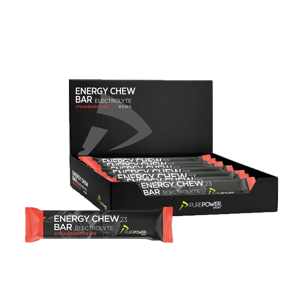 Energy Chew Bar Elektrolyt Jordgubb/Lime 12 x 30 g
