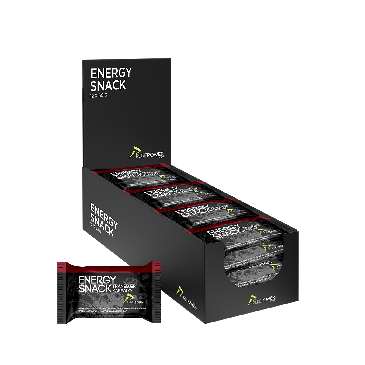 Energy Snack Tranbär 12 x 60 g