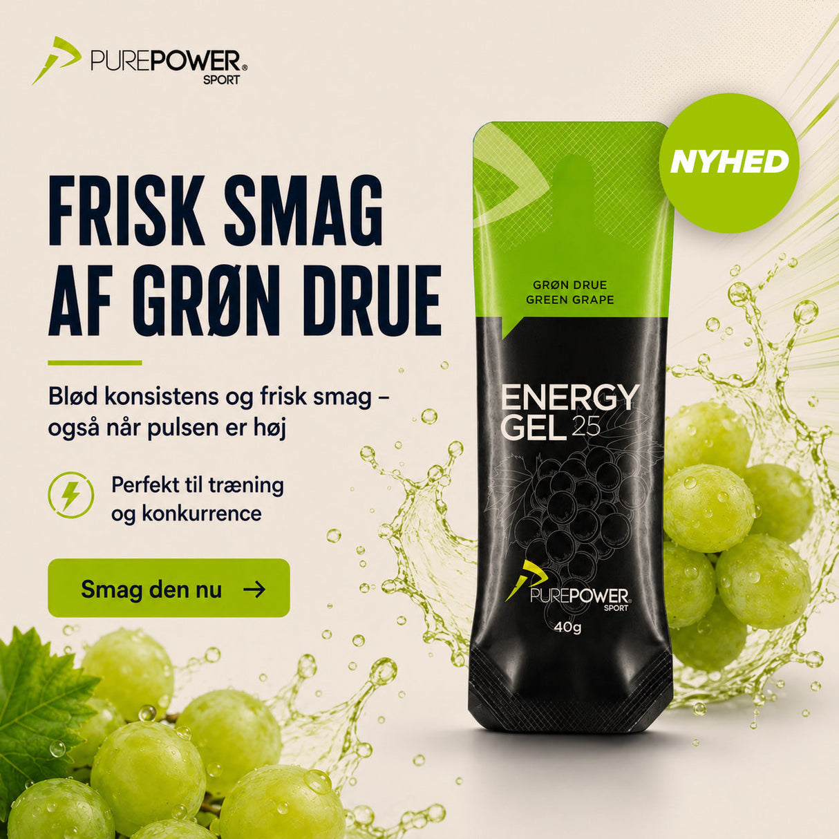 Energy Gel Grön Druva 40 g
