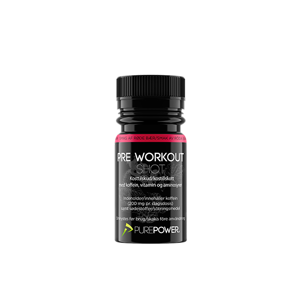 Pre-Workout shot (PWO) Röda bär 60 ml