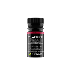 Pre-Workout shot (PWO) Röda bär 60 ml.