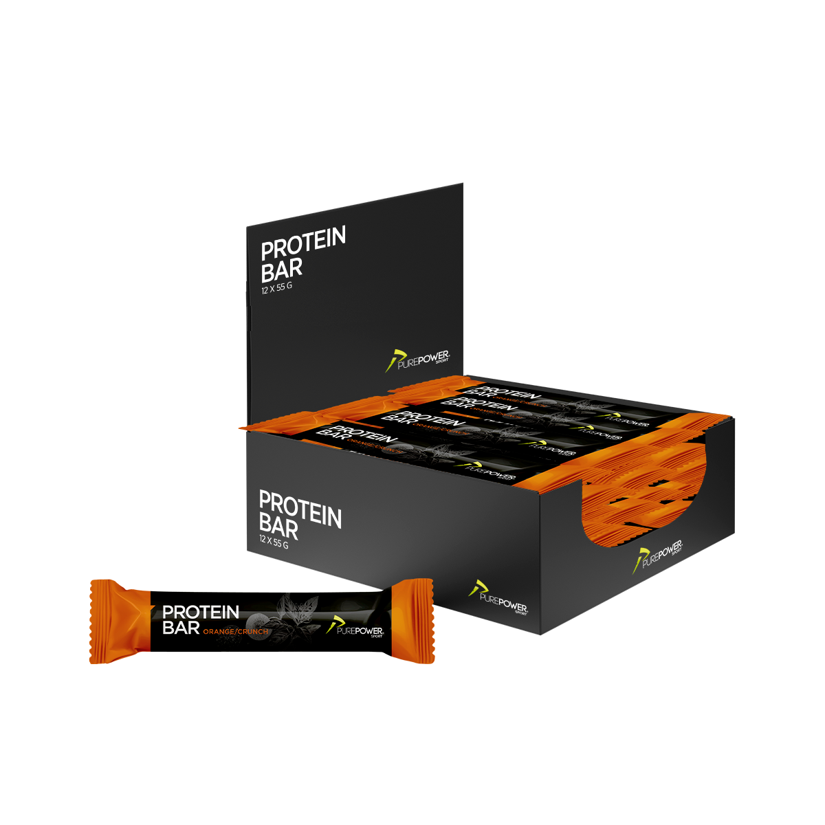 Protein Bar Orange Crunch 12 x 55 g