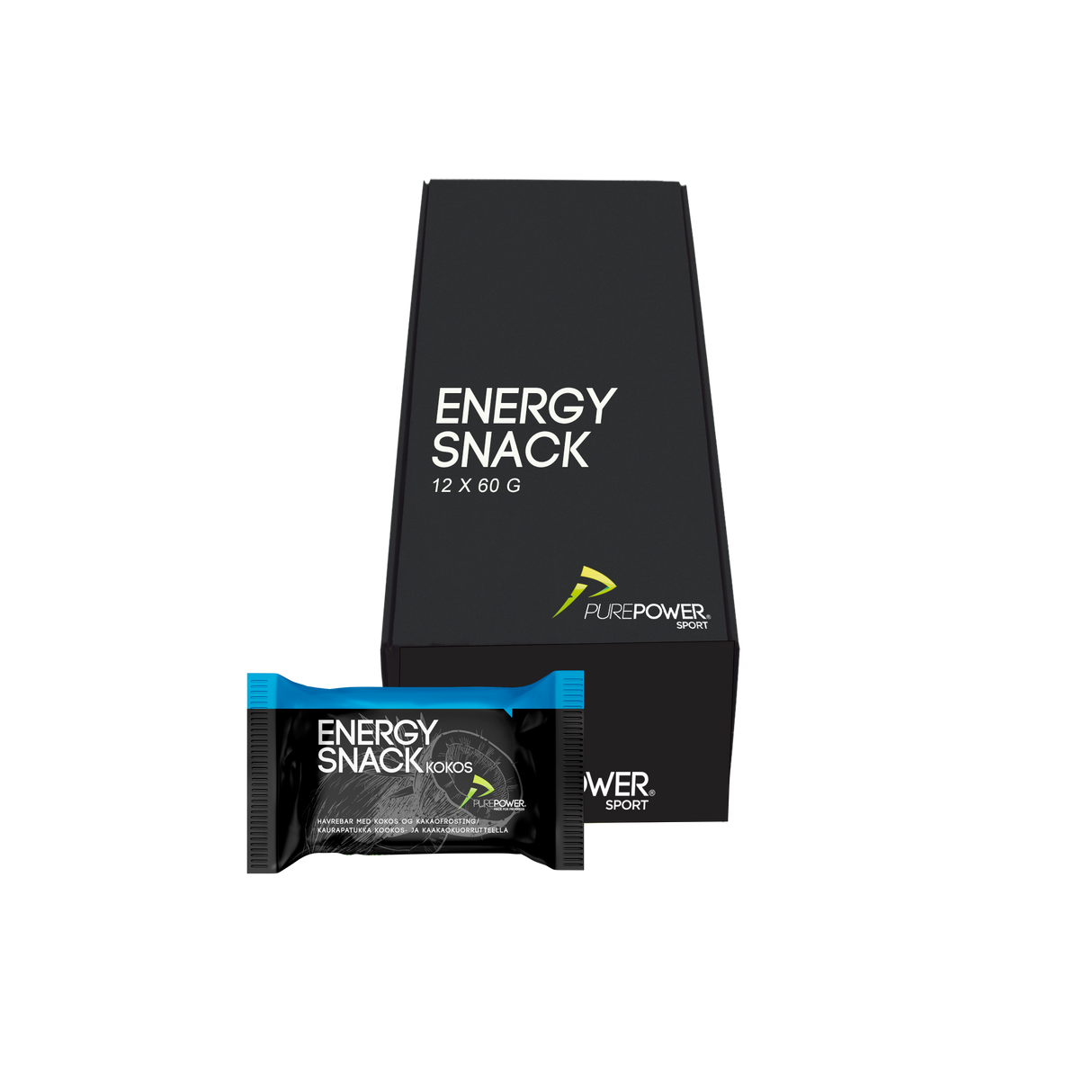 Energy Snack Kokos 12x60 g: Bäst före 20/7-24