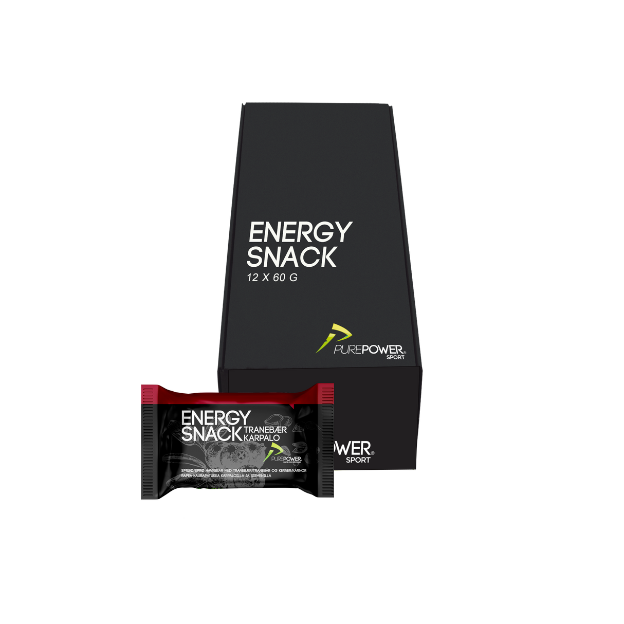 Energy Snack Tranbär 12x60 g: Bäst före 20/7-24